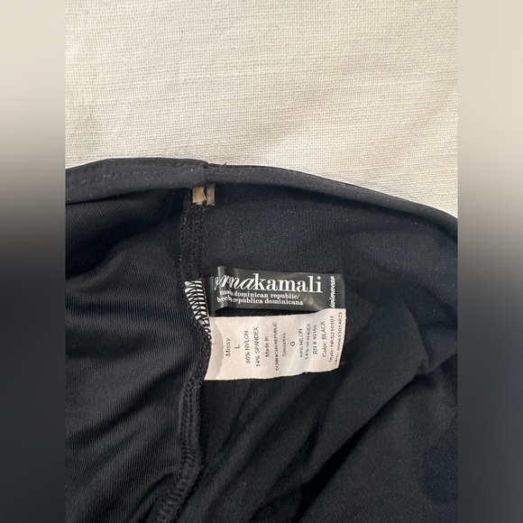 Norma Kamali- One Shoulder Black One Piece - Picture 3 of 3